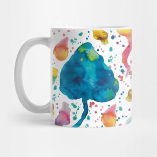 Watercolor Abstract Mushrooms Mug